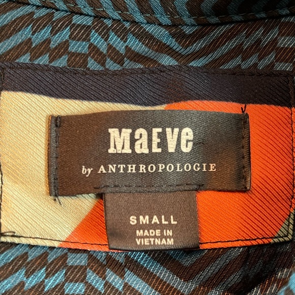 Anthropologie Gillian Abstract Shirtdress x Maeve - Picture 5 of 7